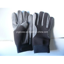 Gants de travail - Gants de cuir synthétique - Gants de gants de travail Glove-Safety industriels